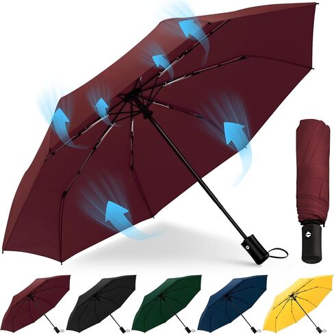 42/46/50inch المظلة المدمجة للسفر UPF 50+ UV المظلة الشمس المظلات UV حماية لأشعة الشمس مقاومة للماء وروح الشمس مقاومة للرياح المظلات Auto Open Open in Kuwait