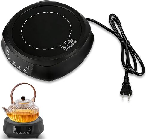 800W Electric Small Hot Plate, Portable Mini Stove Kitchen Cooktop Electric Heater Single Burner for Boiling Water Making Tea Coffee (White) in Kuwait