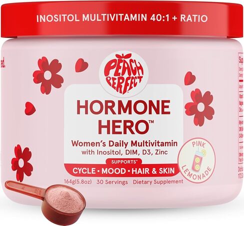 Inositol Powder Multivitamin, Pink Lemonade Flavor – 4g Myo & D-Chiro Inositol, DIM, Zinc, Magnesium Glycinate, Vitamin D3 – Supports Women’s Health, Cycle, Energy, 30 SVG in Saudi Arabia