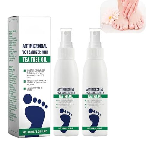 2pcs Tea Tree Oil Foot Spray, Tea Tree Oil Foot Spray, Clean Feet And Shoes, Keep Fresh, Fast Dry, Suitable For Travel. in Saudi Arabia