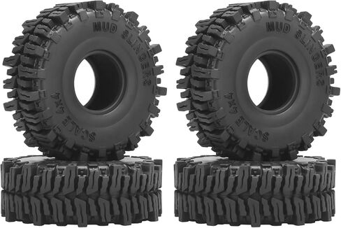 إطارات 1.0 RC 62*21 مللي متر، إطارات زاحفة Daitoku 1.0 الطينية فائقة النعومة لزجة RC لزاحف 1/24 SCX24 1/18 TRX4M in Kuwait