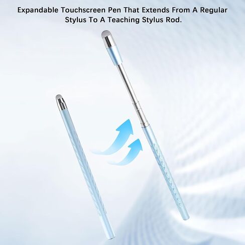 Stylus Pens for Touch Screens, High Precision Stylus for iPad/Apple/iPhone/Mini/Air/Android/Microsoft/Surface All Capacitive Touch Screens, White in Kuwait