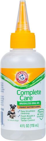 Arm & Hammer Complete Care Brushless Dental Kit for Dogs – Includes No-Brush Oral Gel + Dog Dental Spray, Fresh Breath, Tartar Control, Baking Soda Enhanced Dental Dog Supplies, 4oz in Saudi Arabia