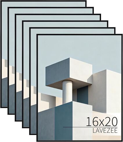 Lavezee 24x36 Poster Frame 6 Packs, Lightweight Poster Frames Display 24 x 36 Inch Photo Picture Artwork for Wall in Saudi Arabia