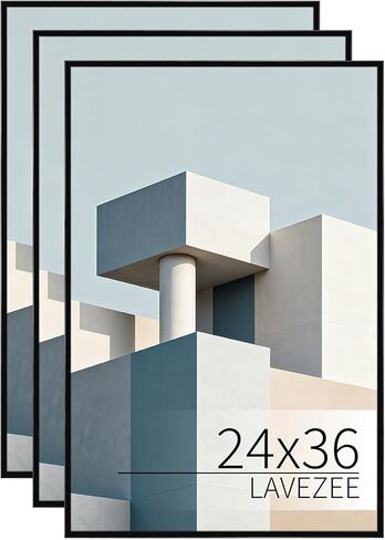 Lavezee 24x36 Poster Frame 6 Packs, Lightweight Poster Frames Display 24 x 36 Inch Photo Picture Artwork for Wall in Saudi Arabia