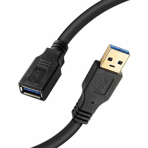 كابل تمديد USB Meokse بطول 25 قدمًا، كابل تمديد USB 3.0 متوافق مع كاميرا الويب، الكاميرا، الهاتف، محور USB، الماوس، لوحة المفاتيح، الطابعة، القرص الصلب، VR، 8M in Kuwait