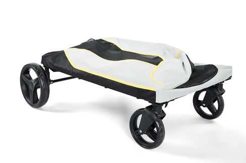 Extra Large Dog Stroller for Large Dogs, 176 Lbs Capacity Pet Stroller with All-Terrain Wheels, Foldable Design & Weather Cover, Luxury Dog Stroller with Air Mesh, Foot Brake & Storage Basket in Saudi Arabia