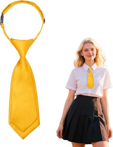 Neck Ties for Women Girls, Adjustable Pre-Tied Womens Tie Cute Ladies Neckties for School Uniform Cosplay Daily in Saudi Arabia