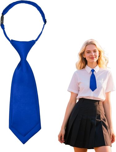 Neck Ties for Women Girls, Adjustable Pre-Tied Womens Tie Cute Ladies Neckties for School Uniform Cosplay Daily in Saudi Arabia