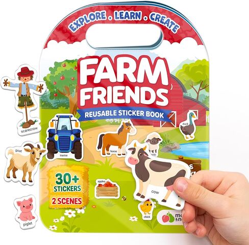 Reusable Sticker Books for Toddlers 2-4 Years, Kids 1-3 - 100+ Jelly Puffy Stickers for Kids, Stickers for Toddlers, Toddler Crafts, Toddler Books Ages 2-4 - Reusable Easter Basket Stuffers in Saudi Arabia