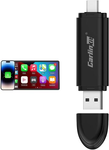 Carlinkit Mini Wireless Carplay Adapter for Apple, Plug & Play,Wired to Wireless CarPlay Adapter,Double-Ended Design,Cost Effective,Not for BMW,Tesla in Saudi Arabia