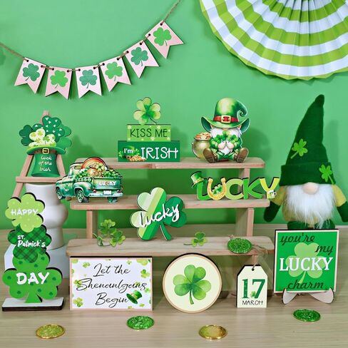 19pcs عيد الهالوين ديكور الدرج - ديكورات هالوين علامات خشبية داخلية مع شبح الخفافيش بوكين مركزية للطاولات المطبخ المنزل ديكور رف غرفة نوم in Kuwait