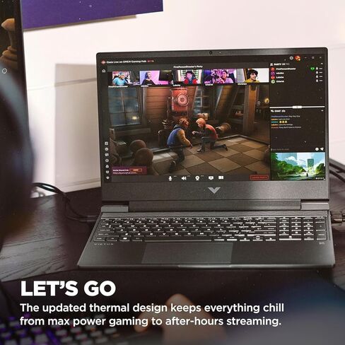 HP Victus 15.6" FHD 144Hz Gaming Laptop, AMD Ryzen 7 7445HS, NVIDIA GeForce RTX 4050, 16GB DDR5, 512GB PCIe SSD, Backlit Keyboard, Copilot, Wi-Fi 6, Win 11, Mica Silver, 1TB Docking Station Set in Kuwait