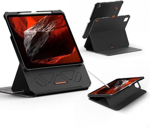SUPCASE for iPad Pro 13 Inch Case (M5/M4) 2025/2024 with Pencil Holder, [Adjustable Stand] [Detachable Back Cover] [Auto Wake/Sleep] Rugged Magnetic Protective Case with 6 Viewing Angles, Black in Kuwait