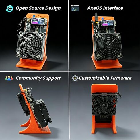 ترقية NerdQaxe++ Rev 6.1 6TH/s، جهاز تعدين Bitcoins مع 4 قطع BM1370 Asic Chip، جهاز تعدين يانصيب 105 وات، جهاز تعدين تشفير منفرد مفتوح المصدر، تصميم مزدوج المروحة، جهاز تعدين هادئ للمنزل والمكتب (6T) in Kuwait