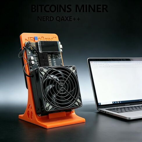 ترقية NerdQaxe++ Rev 6.1 6TH/s، جهاز تعدين Bitcoins مع 4 قطع BM1370 Asic Chip، جهاز تعدين يانصيب 105 وات، جهاز تعدين تشفير منفرد مفتوح المصدر، تصميم مزدوج المروحة، جهاز تعدين هادئ للمنزل والمكتب (6T) in Kuwait