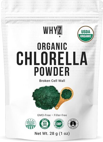 Organic Chlorella Powder, 22 oz, Raw, Premium Superfood Rich in Vegan Protein & Chlorophyll, Non-GMO, Vegan-Friendly Supplement, 312 Servings in Saudi Arabia