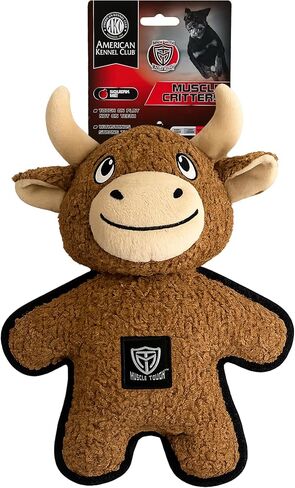 American Kennel Club Muscle Tough Giraffe Plush Dog Toy with Squeaker for Moderate Chewers, Durable Soft Dog Toy for Tugging & Play, Tough on Play Not on Teeth in Saudi Arabia
