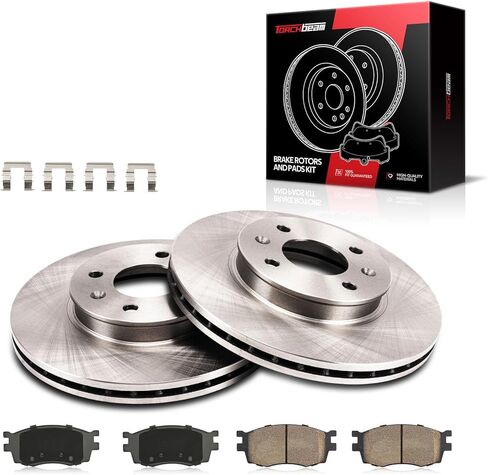 Torchbeam Front & Rear Brake Kit for Honda 2012-2016 CR-V 2.4L, Honda 2007-2011 CR-V, Acura 2010-2012 RDX 2.3T, Front and Rear Brake Rotors and Pads in Saudi Arabia