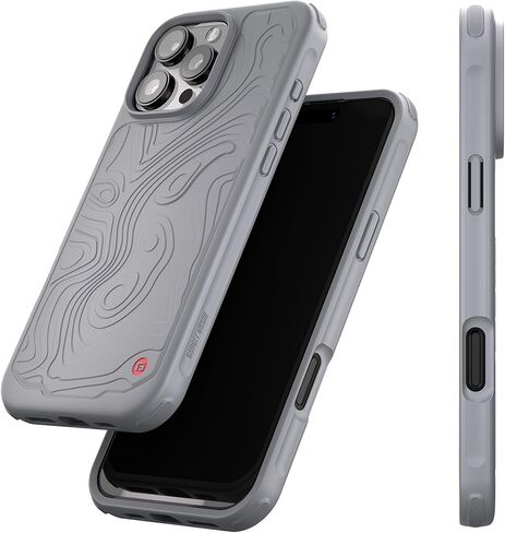 حافظة G-Form لهاتف iPhone 16 Pro، حماية من السقوط بدرجة عسكرية 13FT، حافظة هاتف شديدة التحمل، متوافقة مع ملحقات MagSafe، غطاء هاتف متين مقاوم للصدمات لهاتف iPhone 16 Pro (6.3") - رمادي تريك in Kuwait