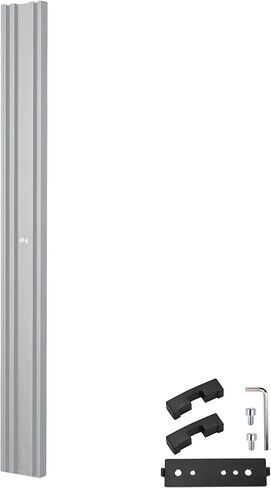 Yescom Monitor Hold Pole ذراع شاشة مزدوج للكمبيوتر المحمول وعربة التسوق الطبية باللون الأسود in Kuwait