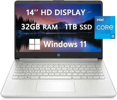 كمبيوتر محمول HP، كمبيوتر محمول بشاشة 14 بوصة عالية الدقة، Intel Core i3-N305(8-Core)، حتى 3.8 جيجا هرتز، ذاكرة الوصول العشوائي 16 جيجابايت، 1 تيرابايت SSD، Wi-Fi 6، عمر بطارية طويل، محمول، Windows 11 Pro، للكلية والمدرسة المدرسة، USB-C، الأزرق in Saudi Arabia