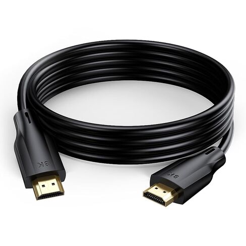 كابل HDMI 8K 10 حزم 10 أقدام، 48 جيجابت في الثانية HDMI 2.1 كابل يدعم 8K@60 هرتز، 4K@120 هرتز، HDR10+، eARC، ثلاثي الأبعاد، Dolby متوافق مع الشاشة، HDTV، جهاز العرض، مكبر الصوت، الكمبيوتر المحمول، PS5/PS4، Xbox in Saudi Arabia