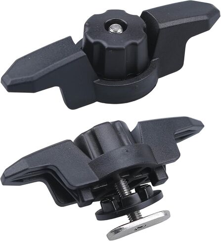 MIZUGIWA خط المربط لتركيب مسار الكاياك، مرساة مرساة الكاياك، مربط خط تثبيت المسار لملحقات صيد الكاياك على السكك الحديدية، أسود، حزمة من 2 in Kuwait