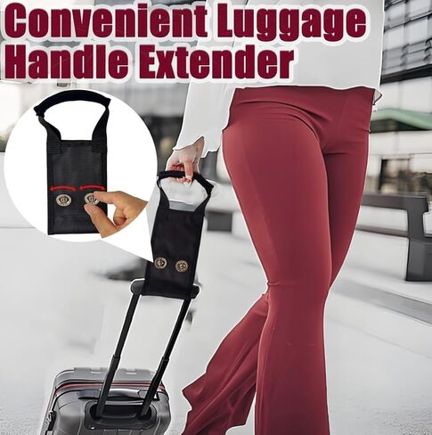 Convenient Luggage Handle Extender, Universal Luggage Short Handle Replacement Parts, Comfortable Grip Handle Extension for Suitcase and Carry On，Luggage Accessories for Tall (Black1) in Saudi Arabia