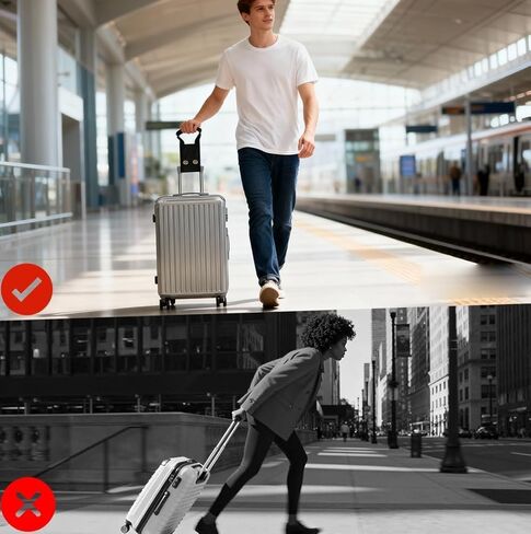 Convenient Luggage Handle Extender, Universal Luggage Short Handle Replacement Parts, Comfortable Grip Handle Extension for Suitcase and Carry On，Luggage Accessories for Tall (Black1) in Saudi Arabia