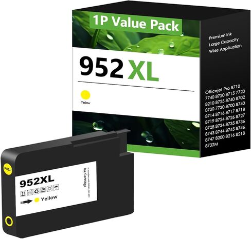 خراطيش حبر 952XL بديلة لحزمة كومبو خراطيش الحبر HP 952XL 952 XL لـ Officejet Pro 8720 8710 8715 8740 8730 8210 8725 8702 7720 8216 8700 8200 8716 (BK C M Y) in Kuwait