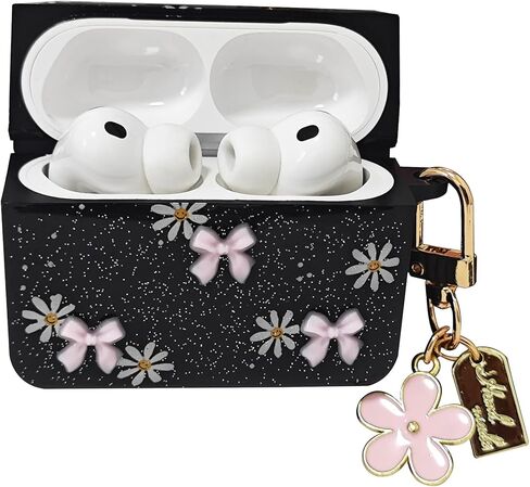 متوافق مع حافظة AirPods Pro 3، غطاء شفاف Kawaii مضاد للصدمات من السيليكون ثلاثي الأبعاد لطيف Girly Girly متوافق مع Apple Airpods Pro الجيل الثالث 2025 مع سلسلة مفاتيح (قطة لطيفة) in Kuwait
