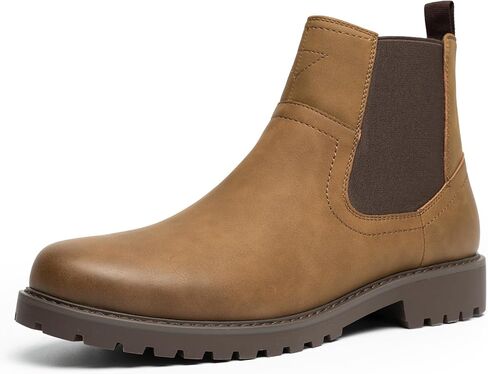 CGRRBW Men's Chelsea Boots Suede Leather Casual Cowboy Boots for Men in Saudi Arabia