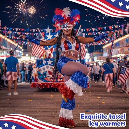 JenPen Mardi Gras Leg Warmer Covers Tassel Mardi Gras Outfit for Women Purple Gold Green Accessories Costume for Masquerade in Saudi Arabia