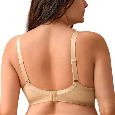 Dayon Minimizer Bra for Women with Floral Lace Full Coverage Underwire Support Bra in Saudi Arabia