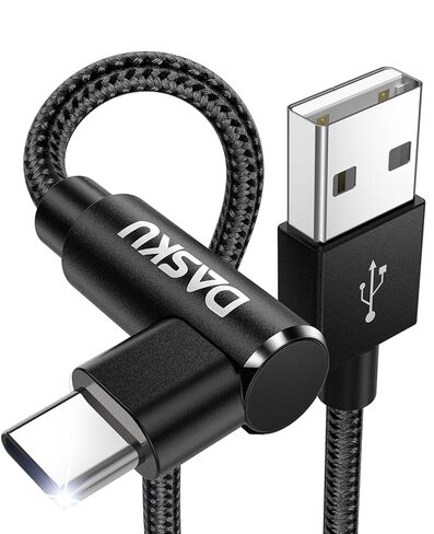 كابل USB C إلى USB C 90 درجة 2 حزمة 6FT 60W iPhone 17 Pro Max كابل شحن مضفر طويل الزاوية اليمنى من النوع C شاحن سريع سلك شحن لهاتف iPhone 17 16 15 Pro Max 16e وSamsung S25 iPad والمزيد in Kuwait