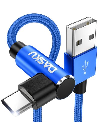 كابل USB C إلى USB C 90 درجة 2 حزمة 6FT 60W iPhone 17 Pro Max كابل شحن مضفر طويل الزاوية اليمنى من النوع C شاحن سريع سلك شحن لهاتف iPhone 17 16 15 Pro Max 16e وSamsung S25 iPad والمزيد in Kuwait