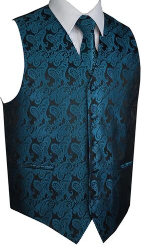 Men's Tuxedo Vest, Tie & Pocket Square Set in Saudi Arabia
