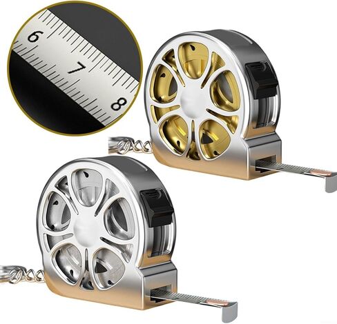 شريط متري من الفولاذ المقاوم للصدأ قياس 2 متر مسطرة قابلة للسحب مقاومة للماء ومقاومة للصدأ وتصميم مجوف بحجم الجيب مع مشبك حزام لخياطة البناء بنفسك (فضي) in Kuwait
