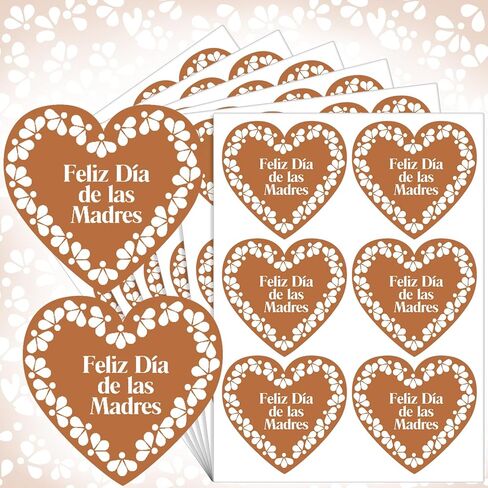 Kigeli 120 جهاز كمبيوتر شخصى Feliz Dia De Las Madres ملصقات عيد الأم المكسيكية ملصقات الأزهار 2 "الزهور المكسيكية عيد الأم هدية العلامات التسميات العلامات الحالية لبطاقات ختم المغلف هدية التفاف الطرف تفضل الديكور in Kuwait