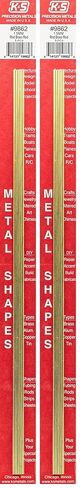 K&S 9866 Round Brass Rod, 3.5mm OD x 300mm Long, 3 Pieces, Made in The USA in Kuwait