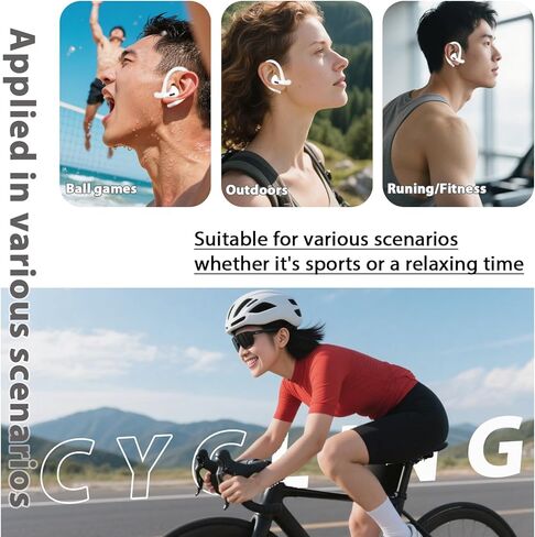 خطافات أذن سلكية من Adhiper لأجهزة Airpods Pro 1 و2 وAirpods 4 و3 Gen [حبل إضافي مضاد للفقد ومجموعة تنظيف 3 في 1]، إكسسوارات رياضية مضادة للانزلاق لسماعات الأذن من سلسلة Airpods - أبيض in Kuwait