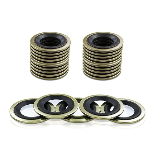25 PCS Metal Rubber Drain Plug Gasket M12 1/2"Fits 097-021,65274,365274, BAS03500，SC11561A ，GM14079550,14090908,1625762,1631748, 24571185, 25524544, 5741252, 814-0909-080 (24.7mm O.D / 11.5mm I.D) in Saudi Arabia
