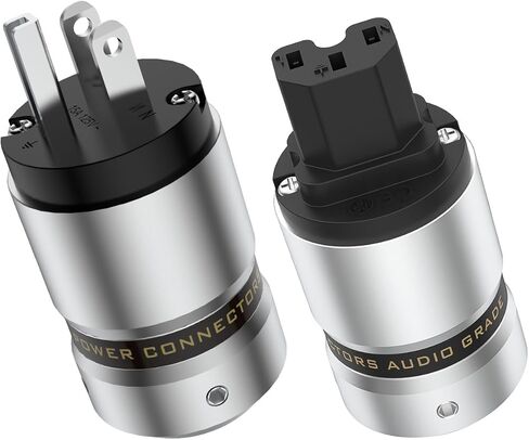 Tertullus HiFi Power Plug Gold-Plating Hi-End Audio Power Plug IEC C15, 10A 250V - 15A 125V for DIY Audiophile in Kuwait