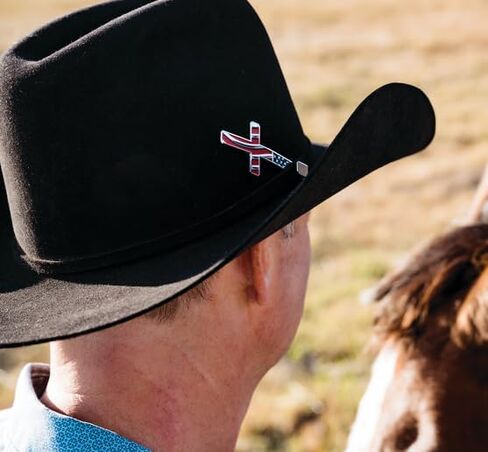 Montana Silversmiths Men's American Made Faith Hat Cross Accessory - Amhf5891 in Saudi Arabia