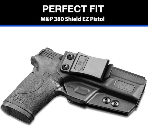 S&W M&P Shield 380 EZ Holster، IWB داخل حزام الخصر، حامل مخفي، قابل للتعديل والاحتفاظ، اليد اليمنى in Kuwait