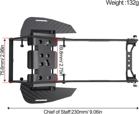 Carbon Fiber LCG Chassis Kit RC Performance Link Kit for 1/10 RC Crawler Cheater Rigs SCX10 II Upgrade Parts (Links Set) in Saudi Arabia