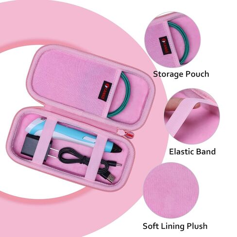 XANAD Carrying Case for SCRIB3D P1 / Advanced 3D Printing Pen and Filament(Inside: 7.9" x 3.2" x 1") - Protective Storage Bag in Saudi Arabia