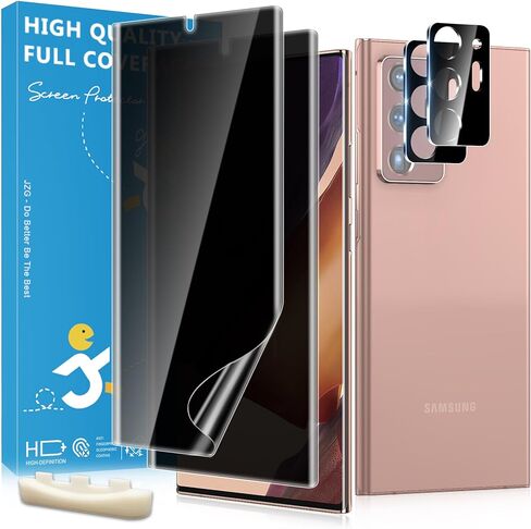 2 Pack for Samsung Galaxy S23 Ultra Privacy Screen Protector [Not Glass], 2 Pack Lens Protectors, Fingerprint Compatible, Anti Spy, Privacy Screen Protector for Galaxy S23 Ultra 5G in Saudi Arabia