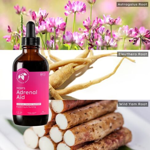 Mountain Meadow Herbs Mom's Adrenal Aid - 4oz - دعم الغدة الكظرية - إدارة صحة الغدة الكظرية يوميًا للتعب بسبب الإجهاد in Saudi Arabia